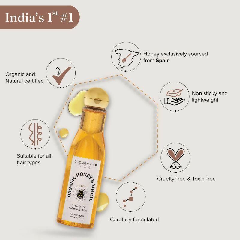 Dromen & Co Organic Honey Hair Oil For Volume & Shine