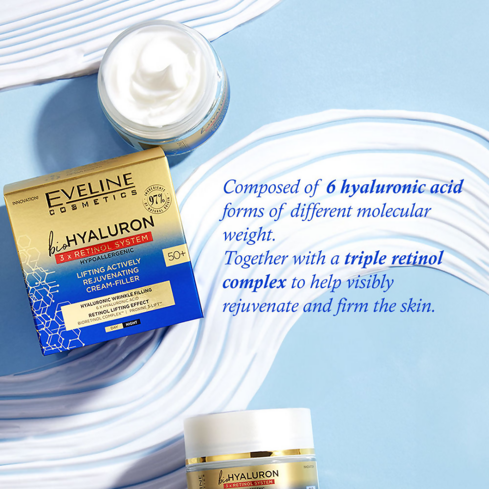 Eveline Cosmetics Bio Hyaluron 3X Retinol System Lifting Actively Rejuvenating Day & Night Cream