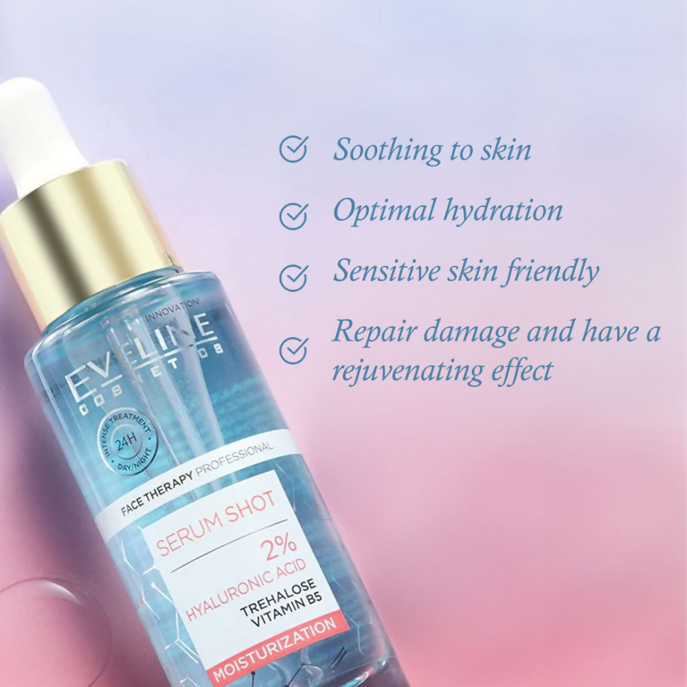 Eveline Cosmetics Serum Shot 2% Hyaluronic Acid Moisturization