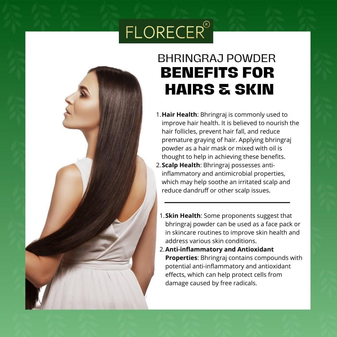Florecer Bhringraj Powder For Hair