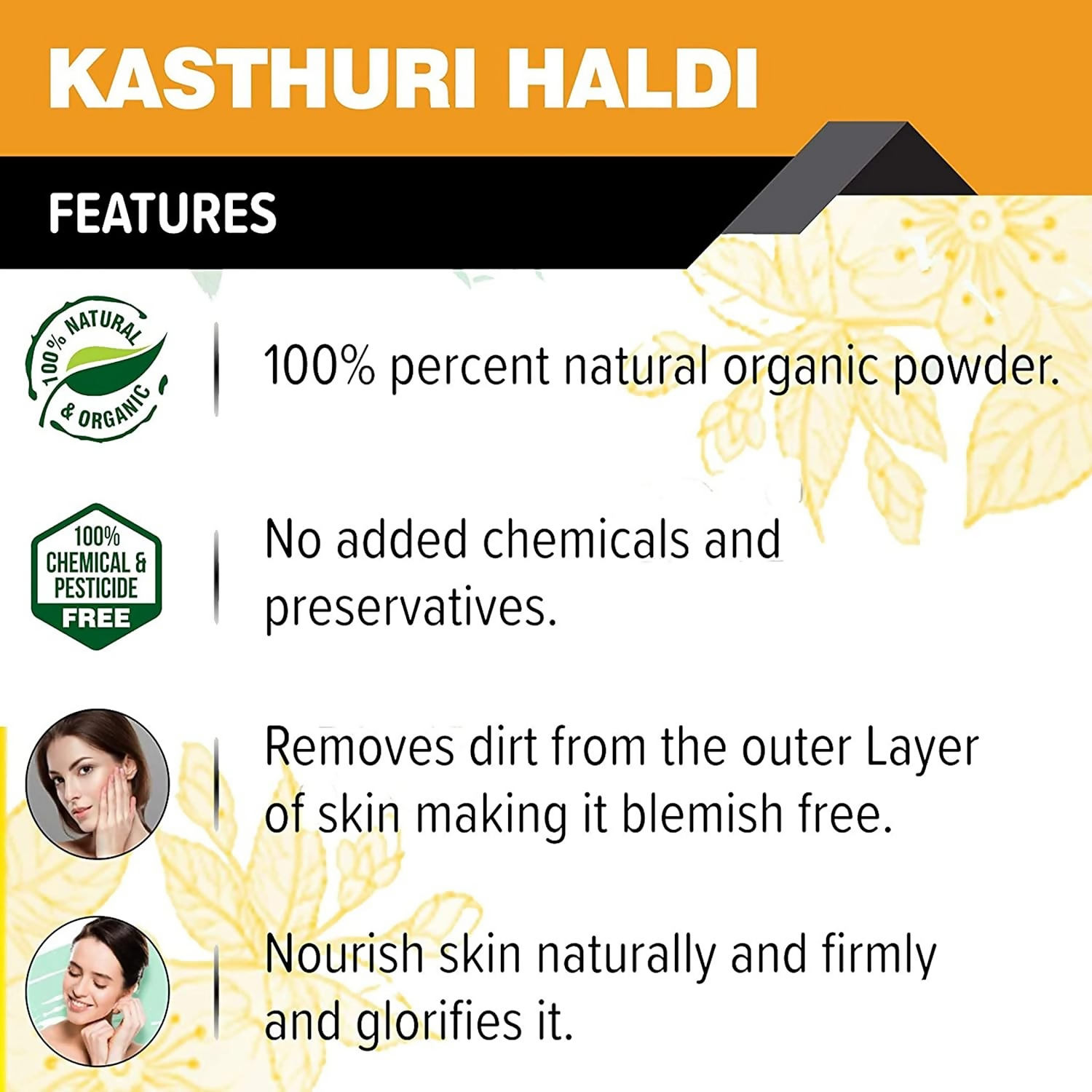 Florecer kasturi Haldi Powder