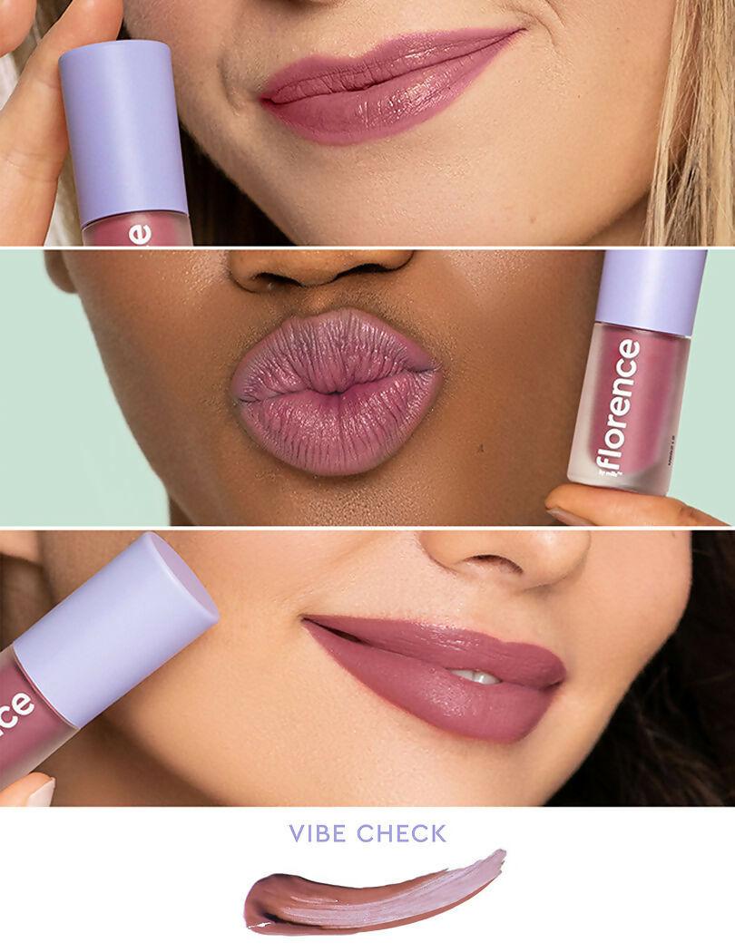 Florence by Mills Be A VIP Velvet Liquid Lipstick - Vibe Check (Rosey Nude)