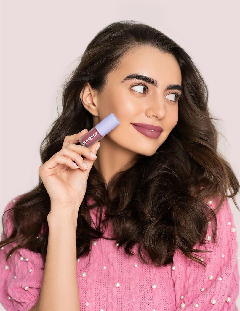 Florence by Mills Be A VIP Velvet Liquid Lipstick - Vibe Check (Rosey Nude)