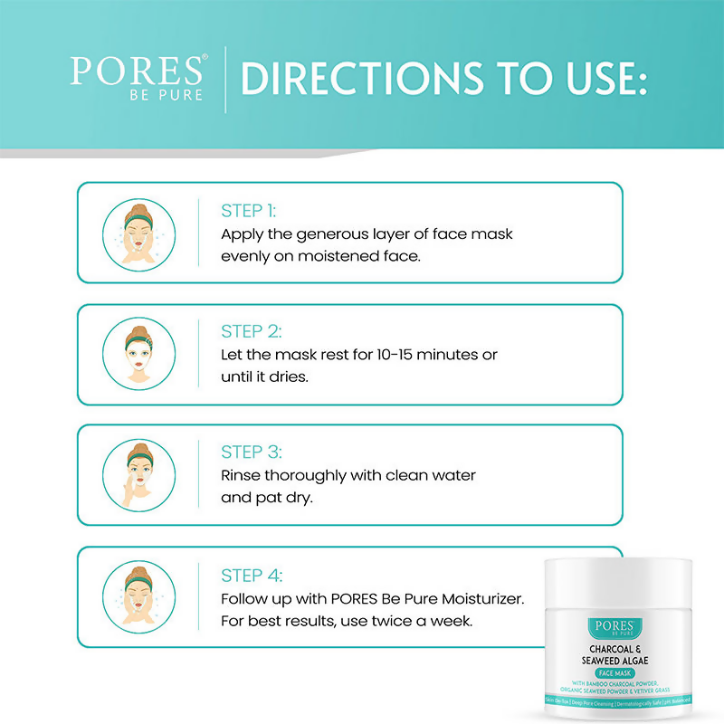 Pores Be Pure Charcoal & Seaweed Face Pack