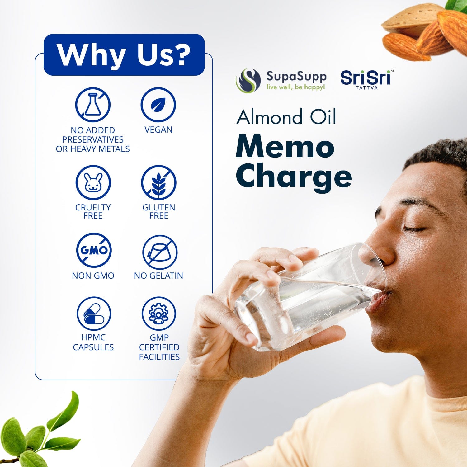 Memo Charge- Almond Oil Cap