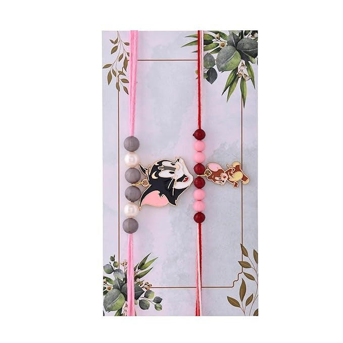 Ascension Set of 2 Kids Rakhi for Girls Boys Raksha Bandhan Bhaiya Rakhi Set Kids Rakhi Childrens Rakhi Kids Cartoon Rakhis Kids Rakhi with You are My Hero Fridge Magnet & Roli Tilak