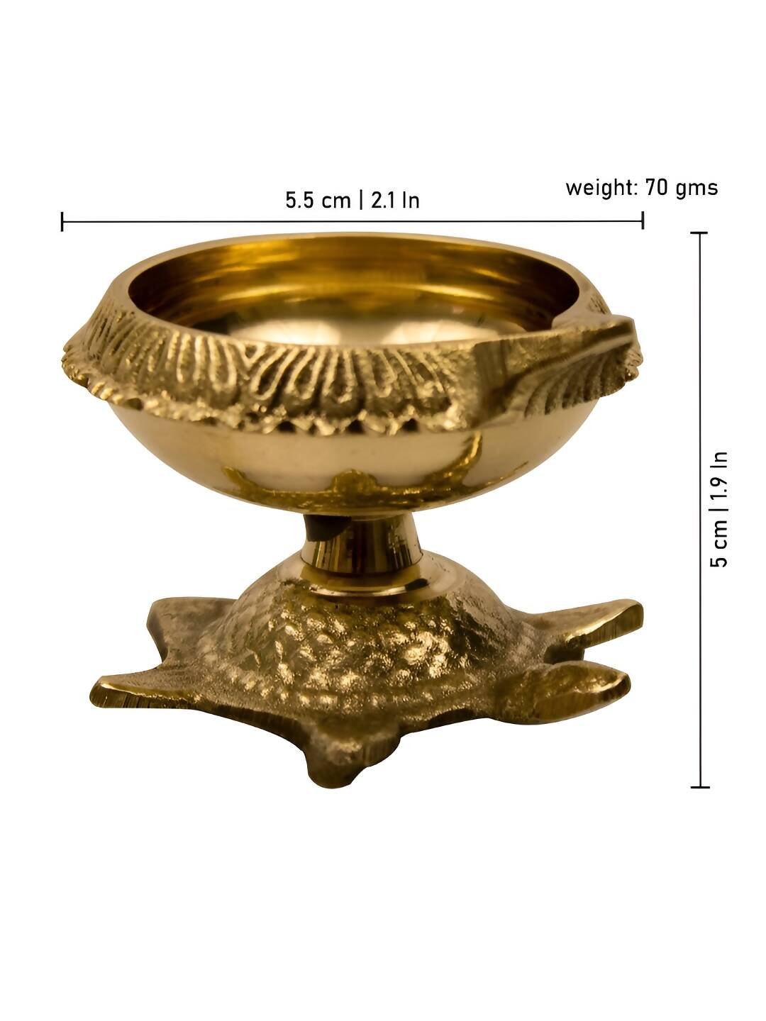 Spillbox Gold Toned Vasthu Deep Pooja Essentials