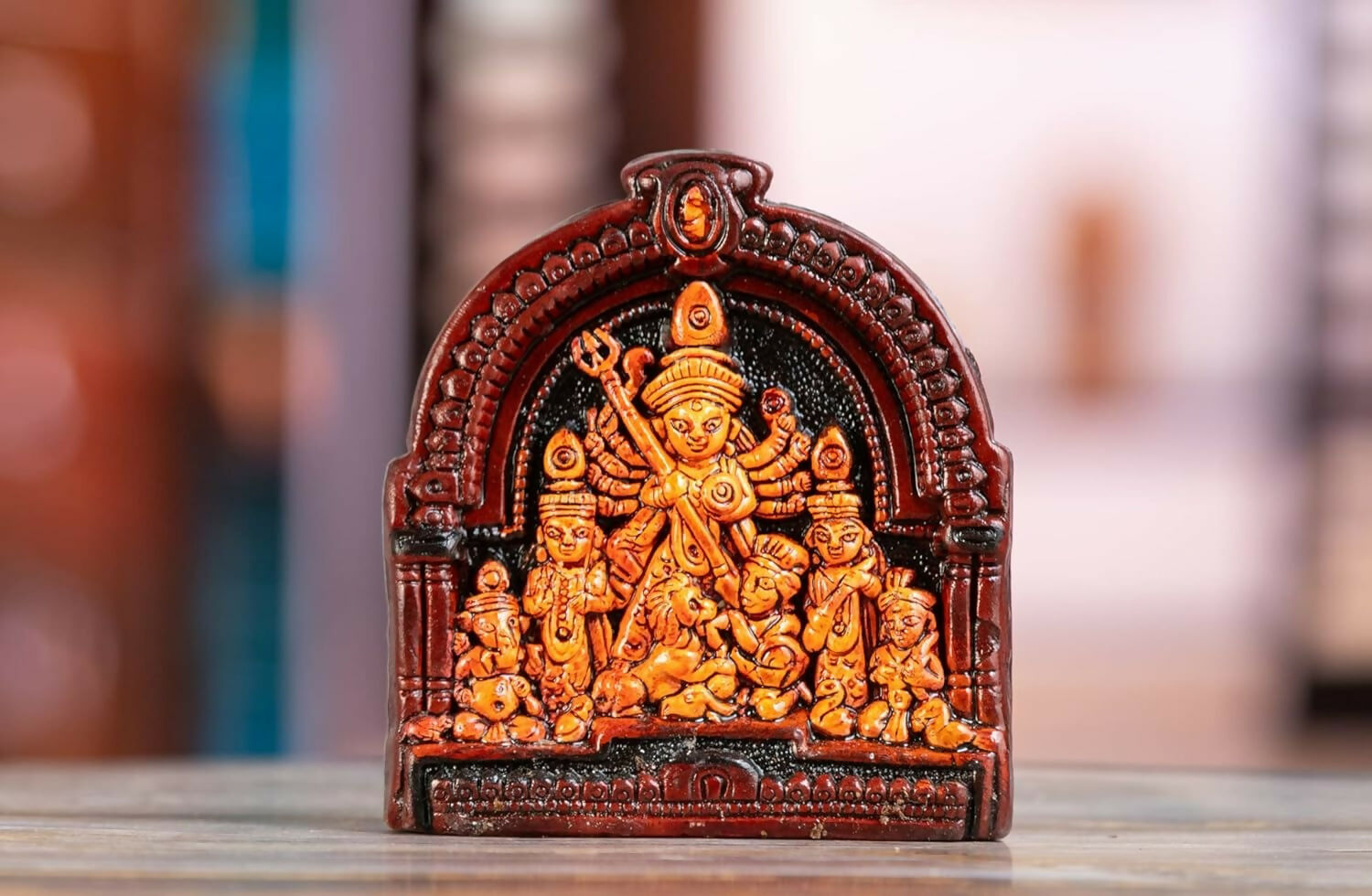 Haus Fabula Handcrafted Terracotta Goddess Durga Idol