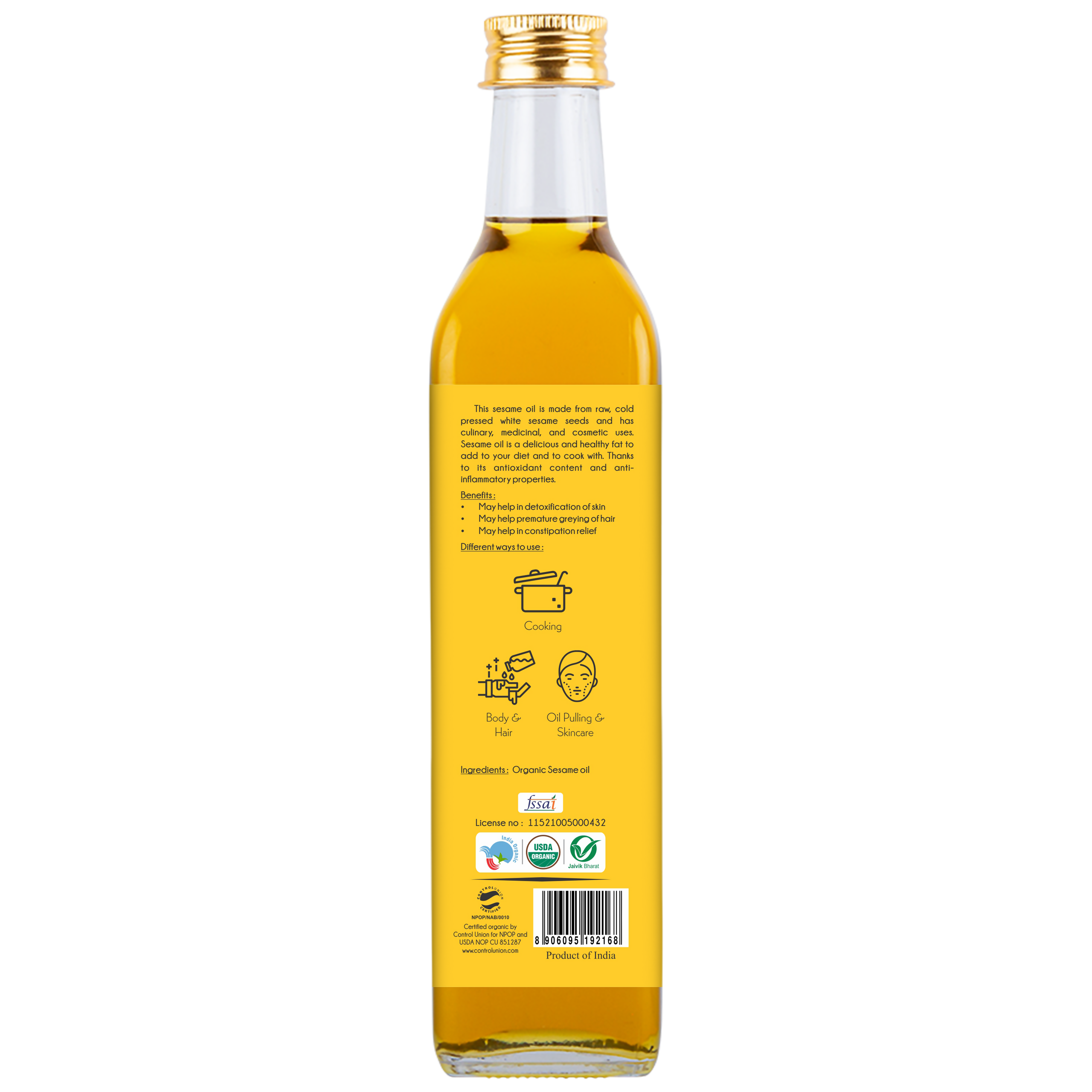 Praakritik Organic Sesame Oil
