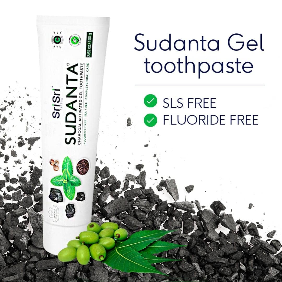 Sudanta Toothpaste Charcoal Gel - Pack of 2