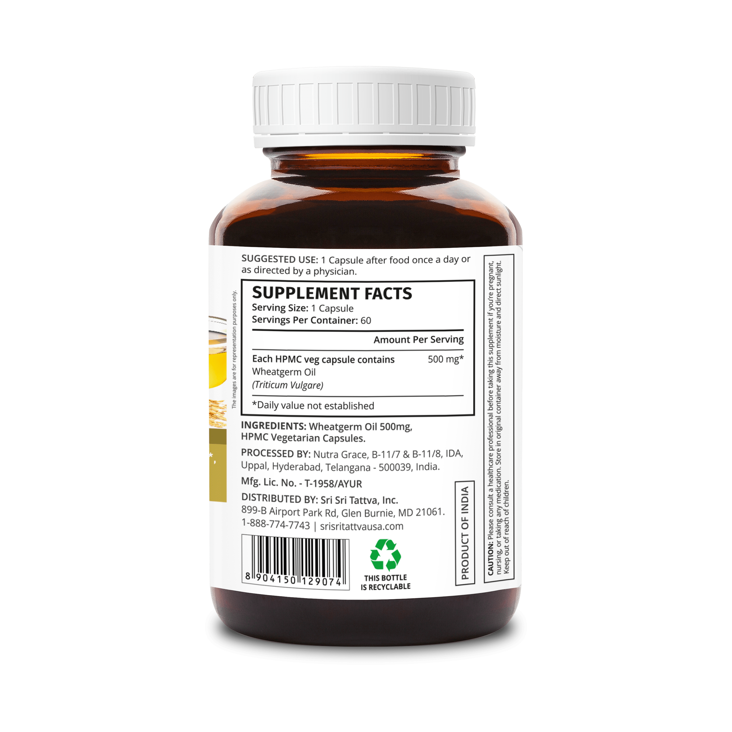 Vitamin E- Wheat Germ Oil Capsules