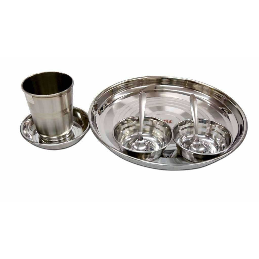 Pigeon Ultimate Lunch Thali Set With Bowls , Glasses and Spoons - 7 Pieces
