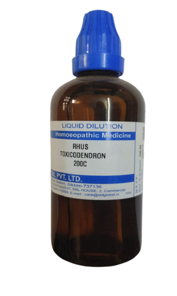 SBL Homeopathy Rhus Toxicodendron Dilution