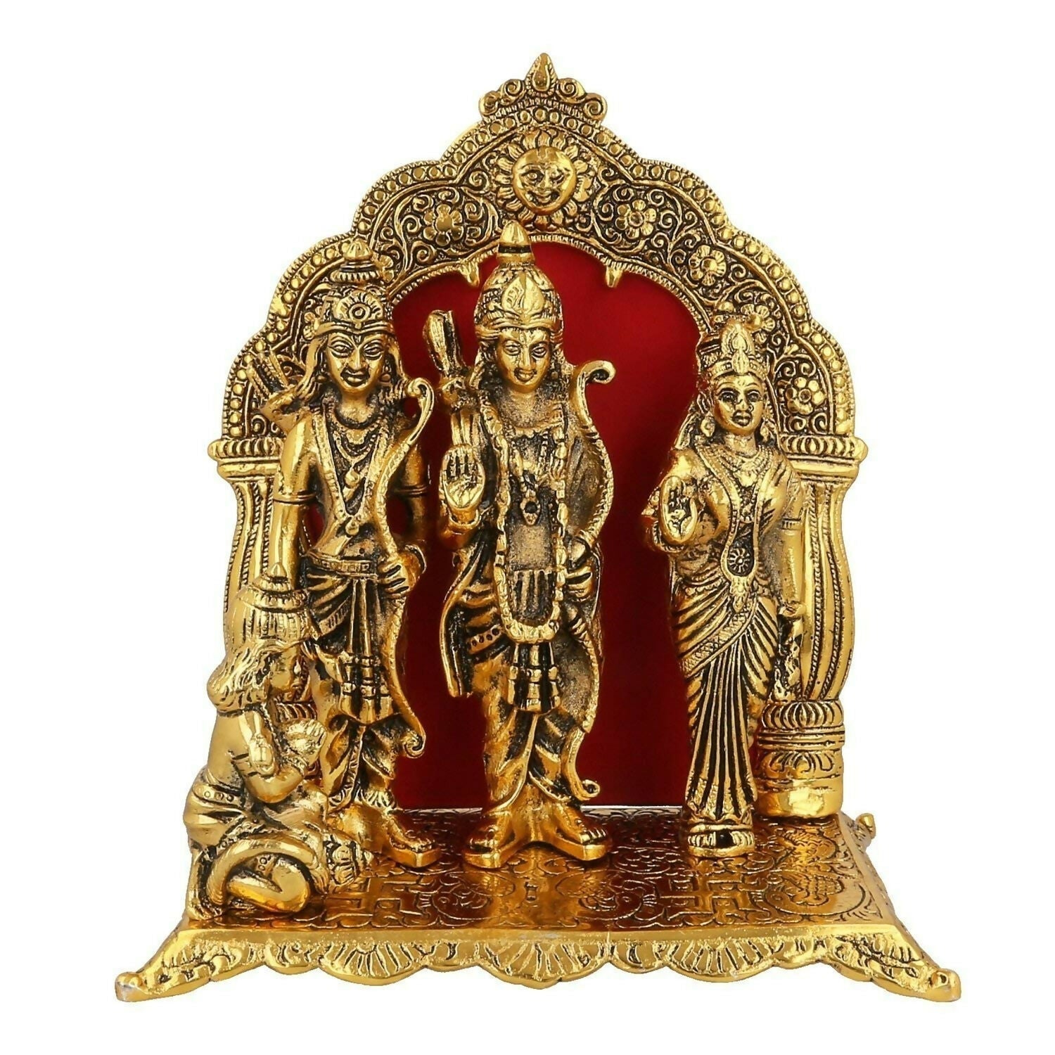 Lavanaya Brands - Gold Plated Ram Darbar Murti