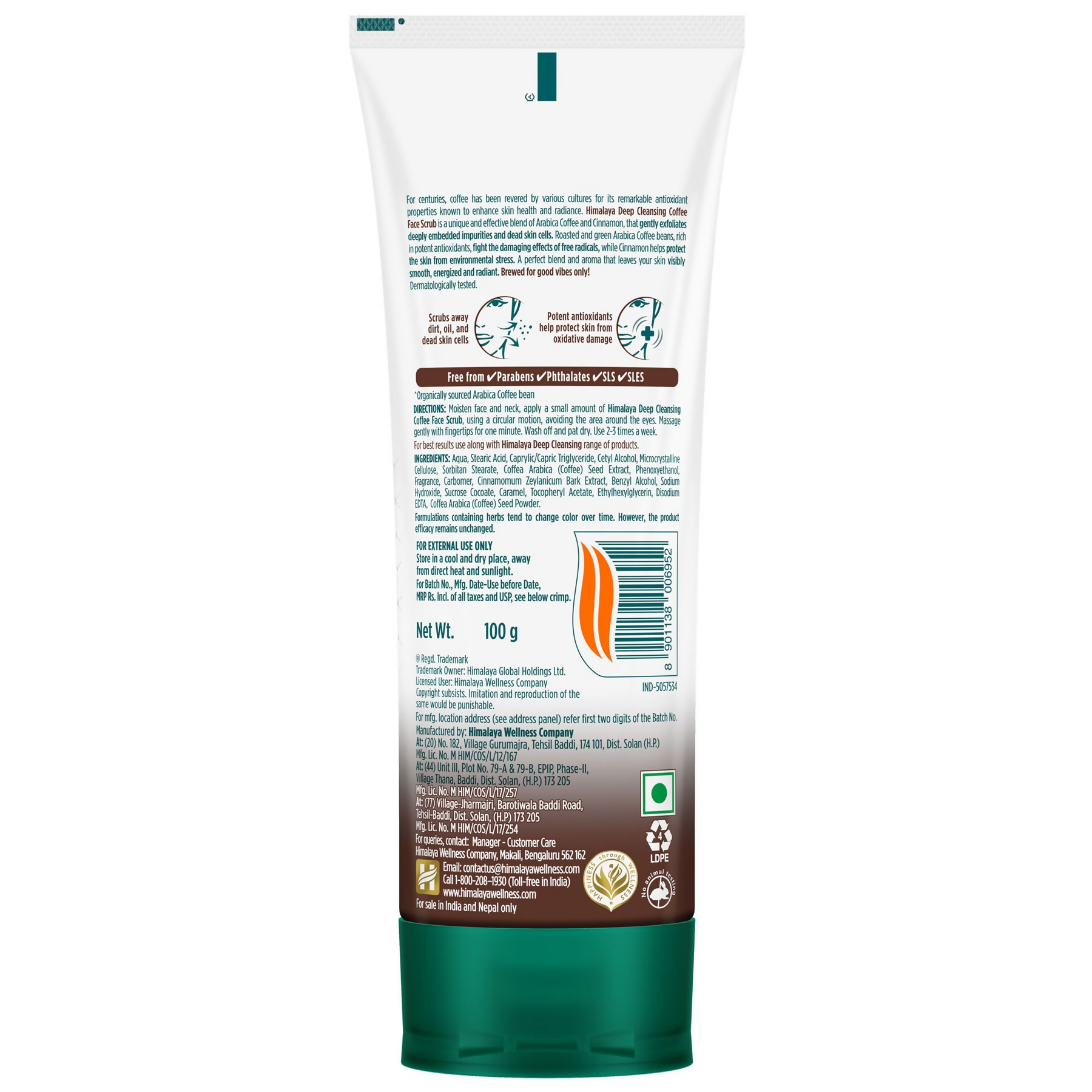 Himalaya Herbals Deep Cleansing Coffee Face Scrub