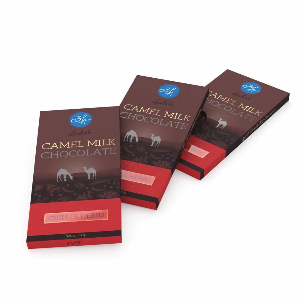 Aadvik Camel Milk Chocolate With Chilli & Herbs