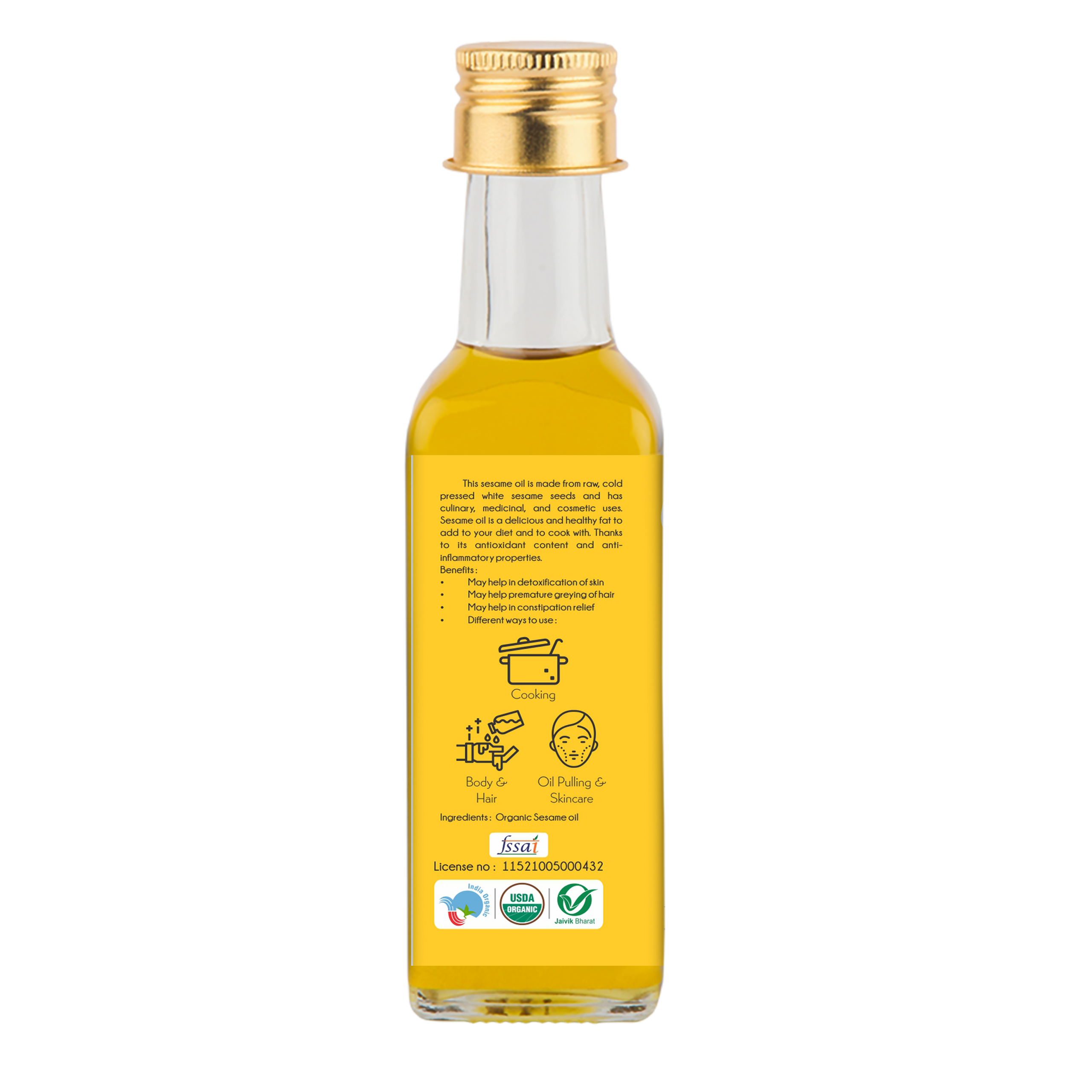 Praakritik Organic Sesame Oil