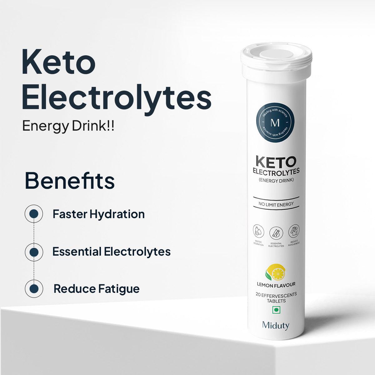 Miduty by Palak Notes Keto Electrolytes Tablets -Adults