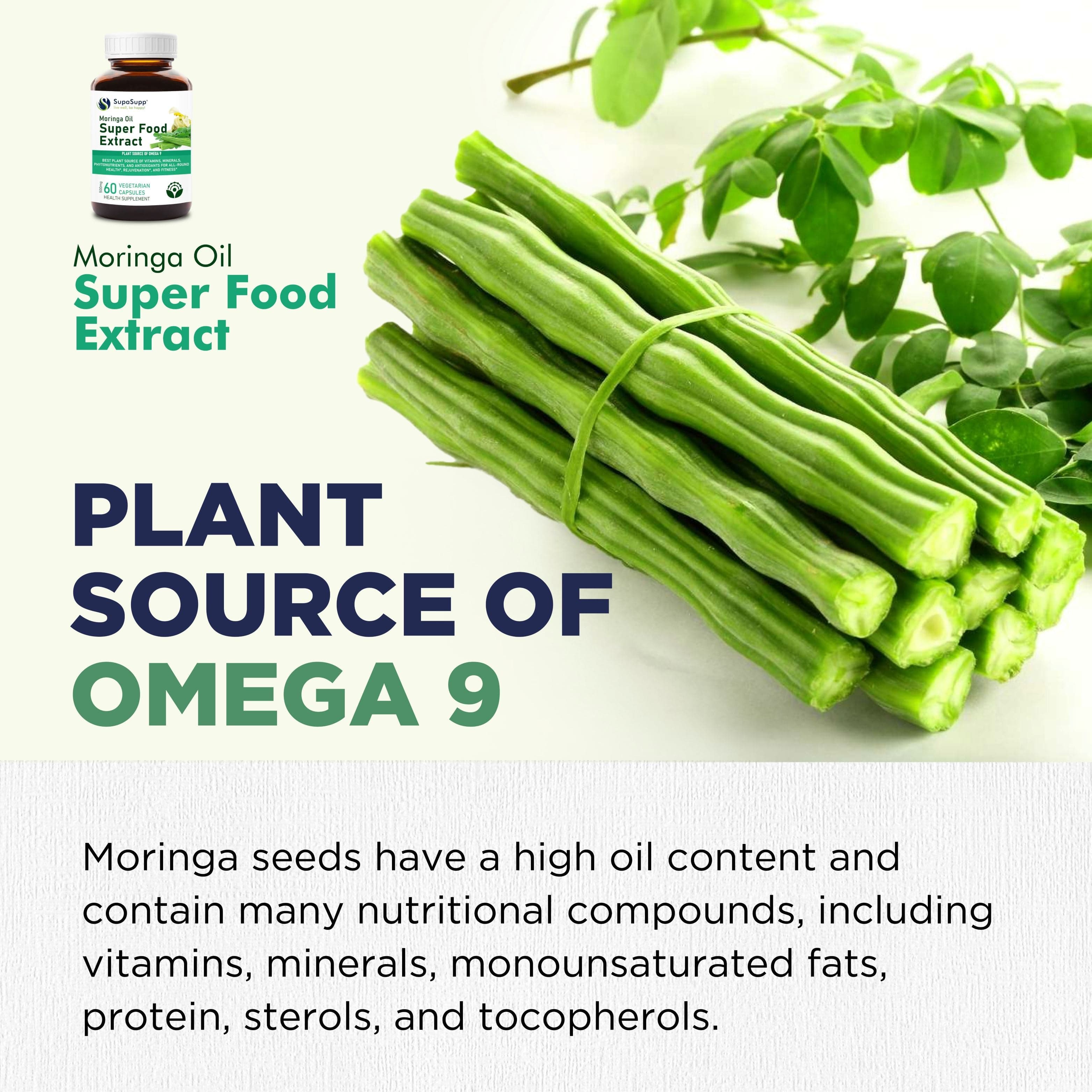 Moringa Oil Capsules Super Food Extract
