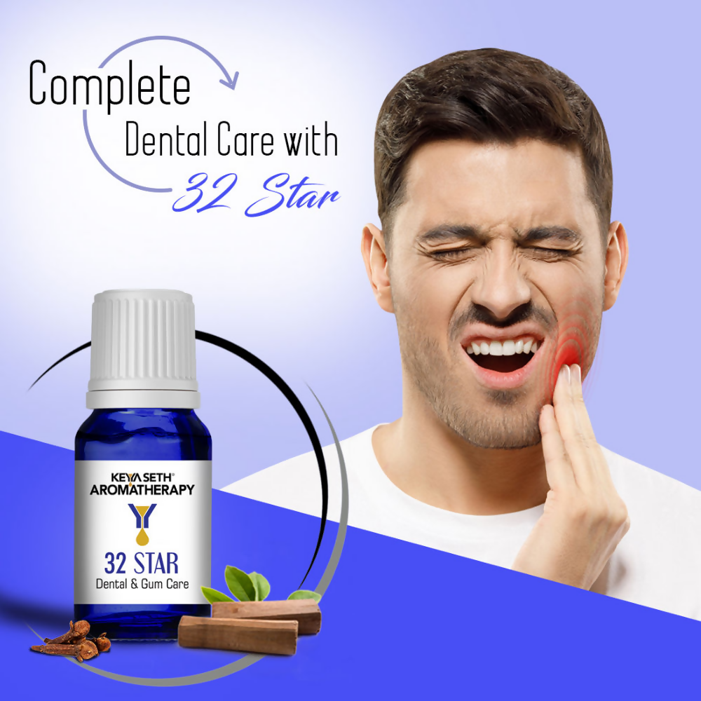 Keya Seth Aromatherapy 32 Star Dental & Gum Solution Essential Oil