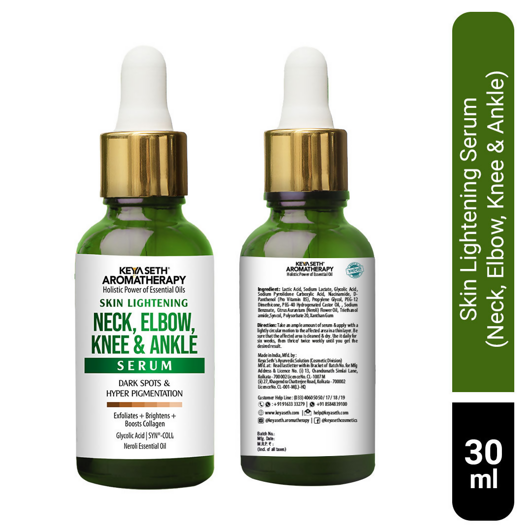 Keya Seth Aromatherapy Skin Lightening Neck + Elbow + Knee & Ankle Serums and Essence