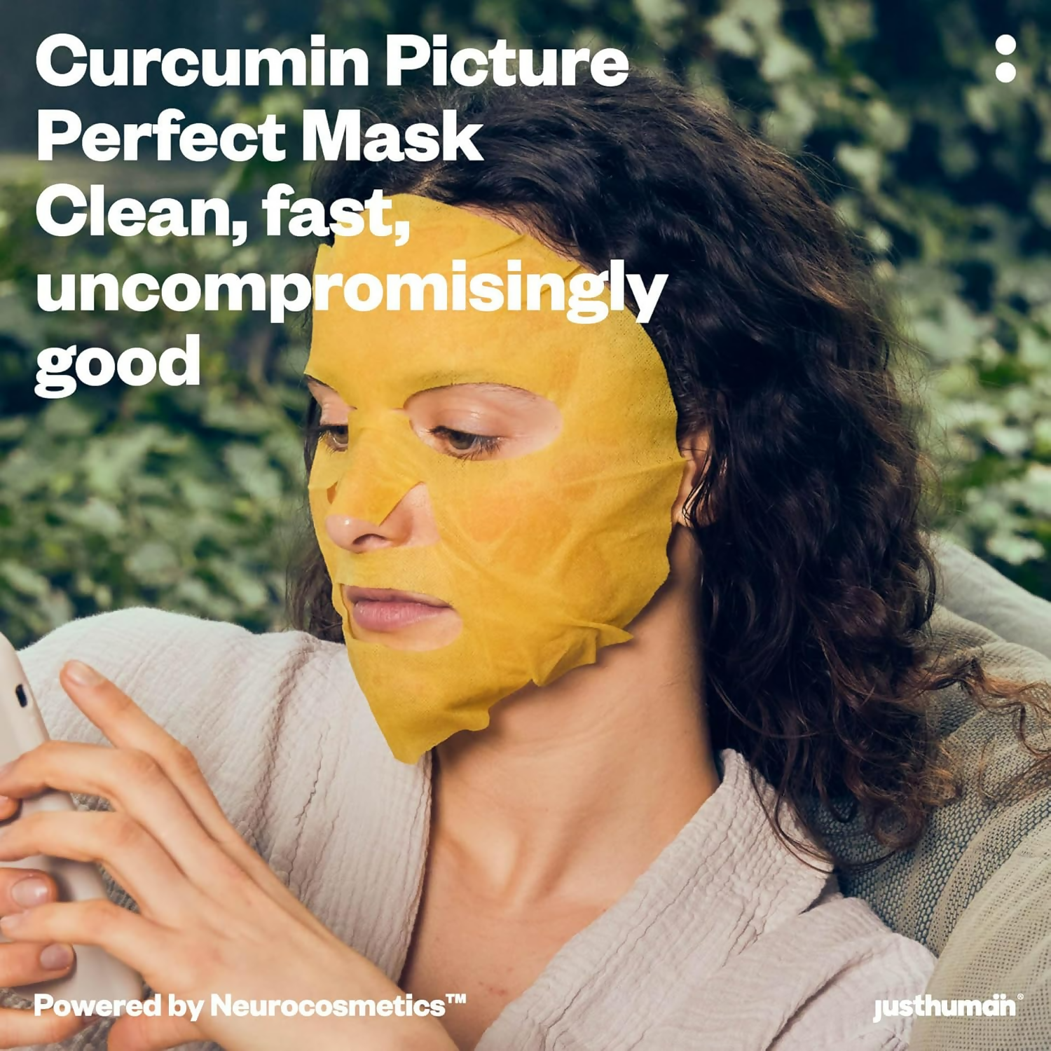 JustHuman Curcumin Picture Perfect Face Mask