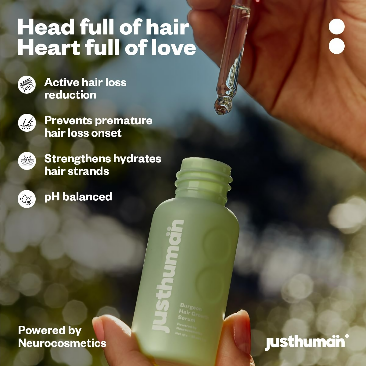 JustHuman Hair Serum For Hair Growth