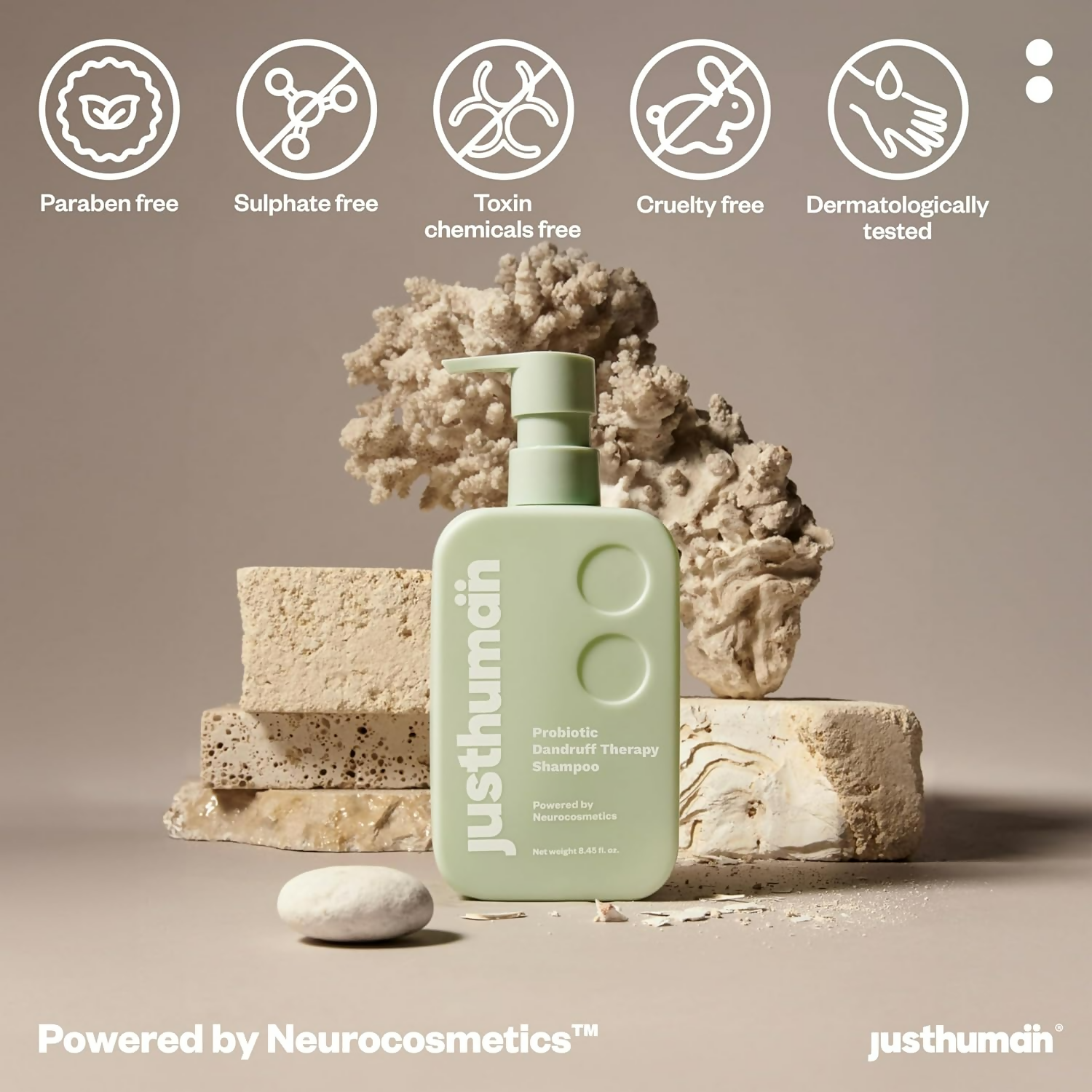 JustHuman Probiotic Anti Dandruff Shampoo