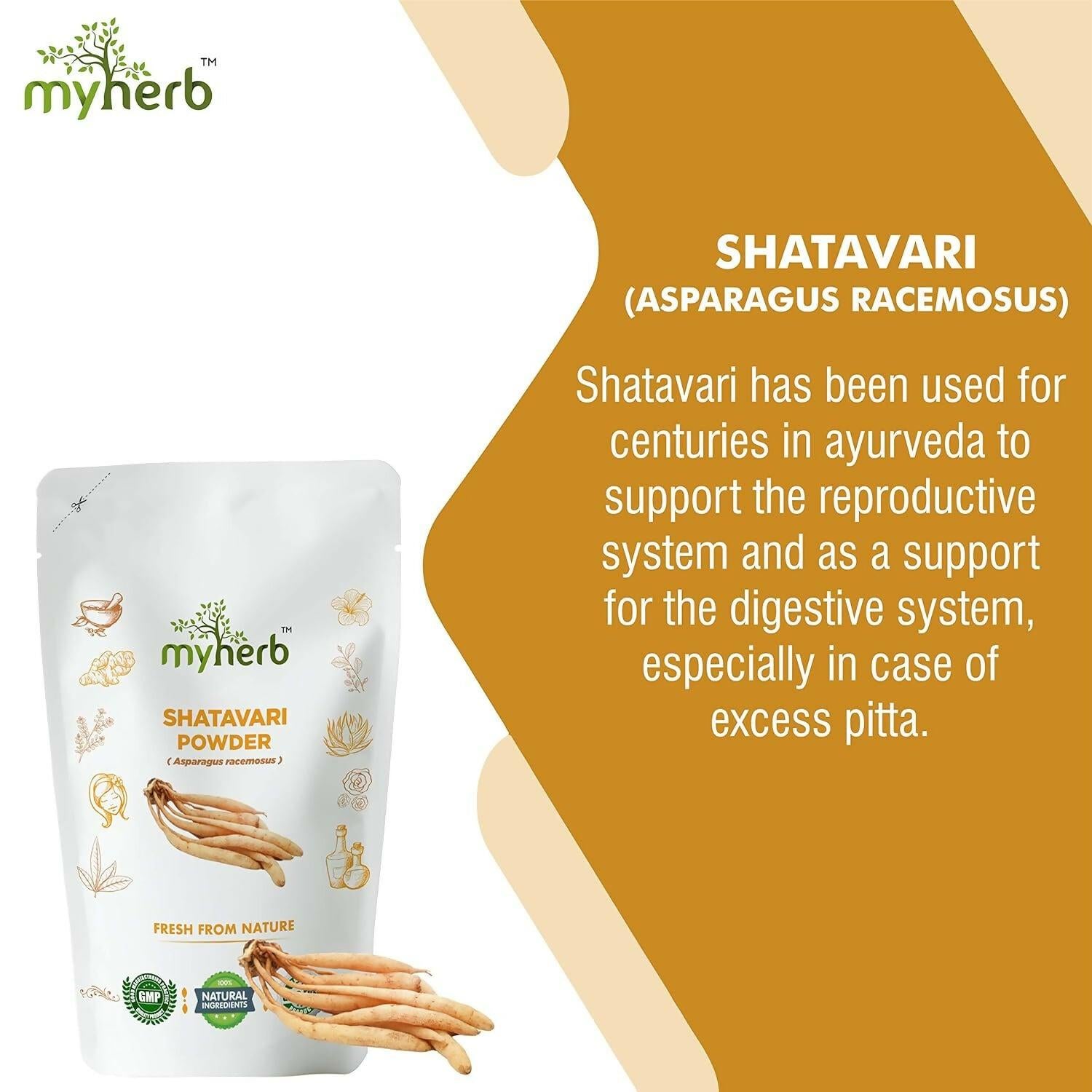 Myherb Natural Organic Shatavari Powder