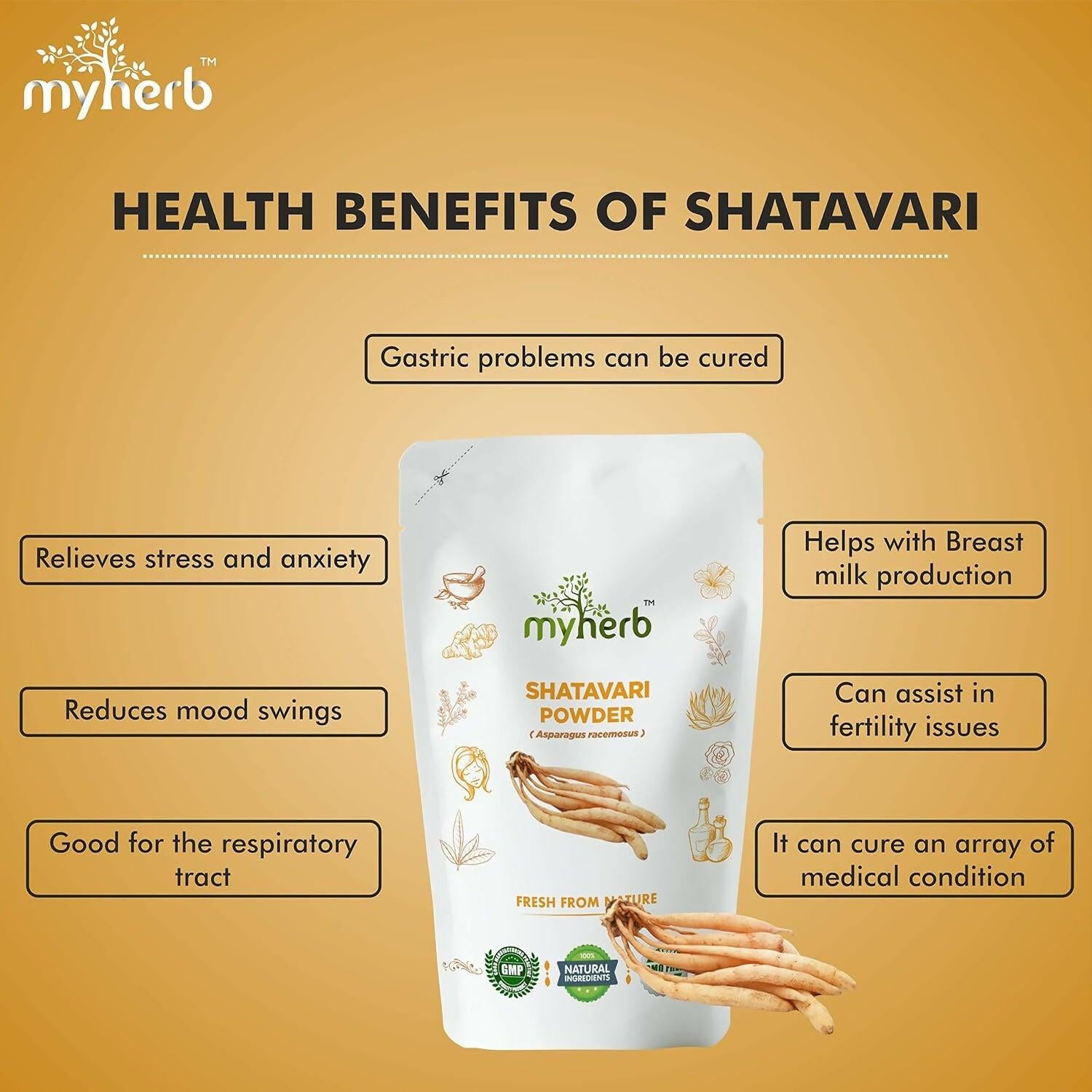 Myherb Natural Organic Shatavari Powder
