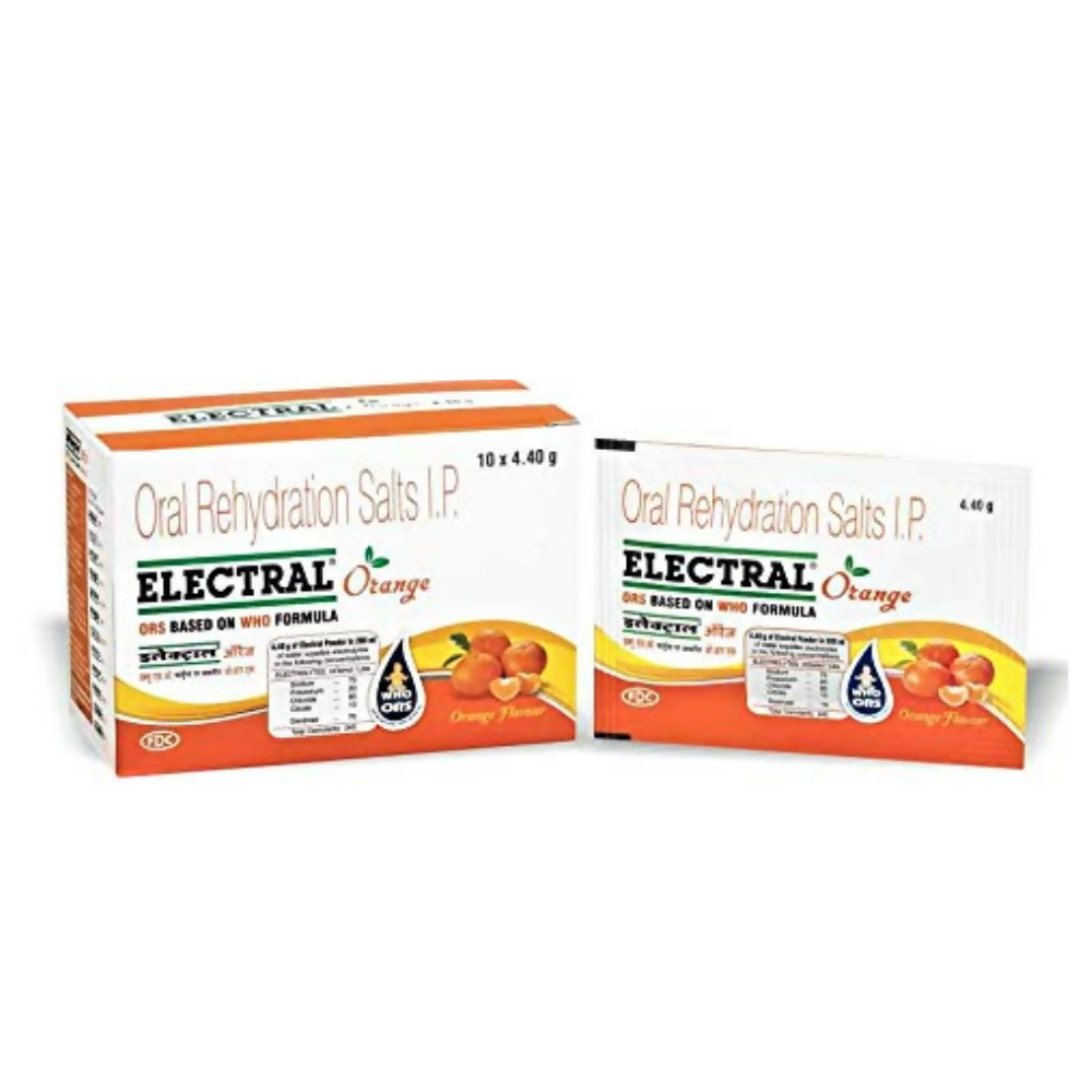 Electral FDC ORS Sachets Orange Flavour