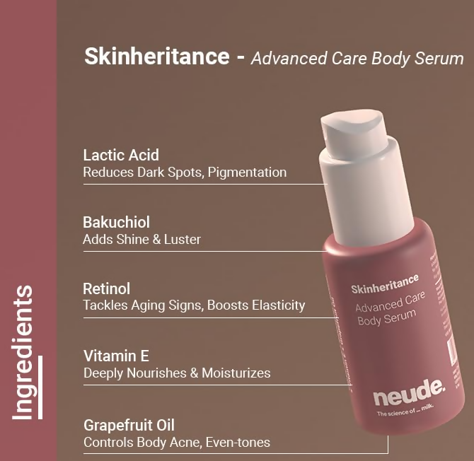 Neude Super Glaze Skin Duo Combo with Face Serum & Body Serum