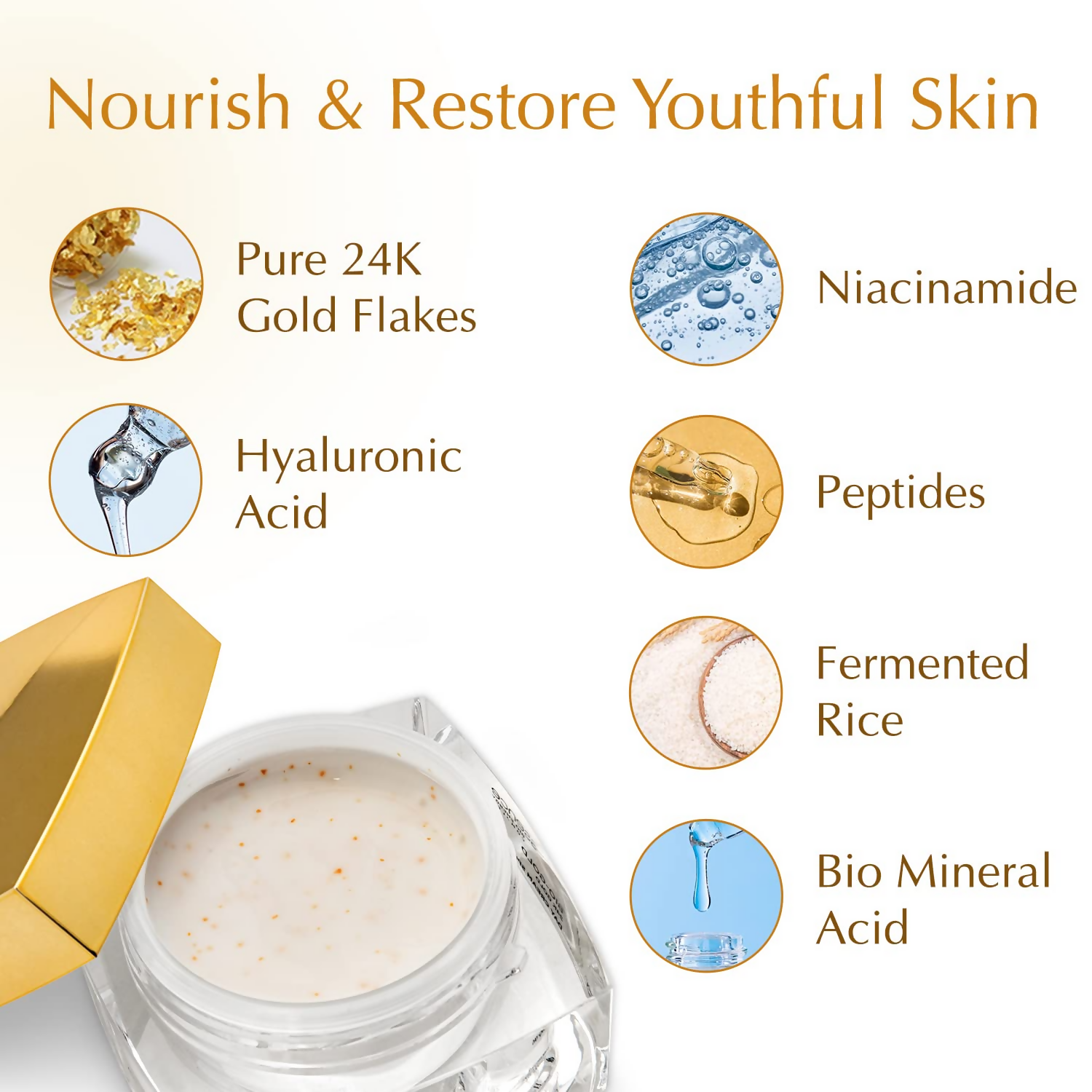 Bio Essence Bio-Gold Day Cream SPF25/PA+++