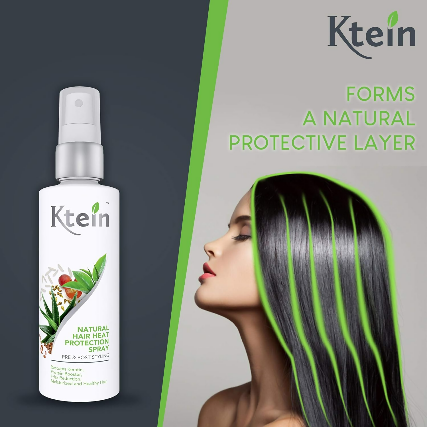 Ktein Natural Hair Heat Protection Spray