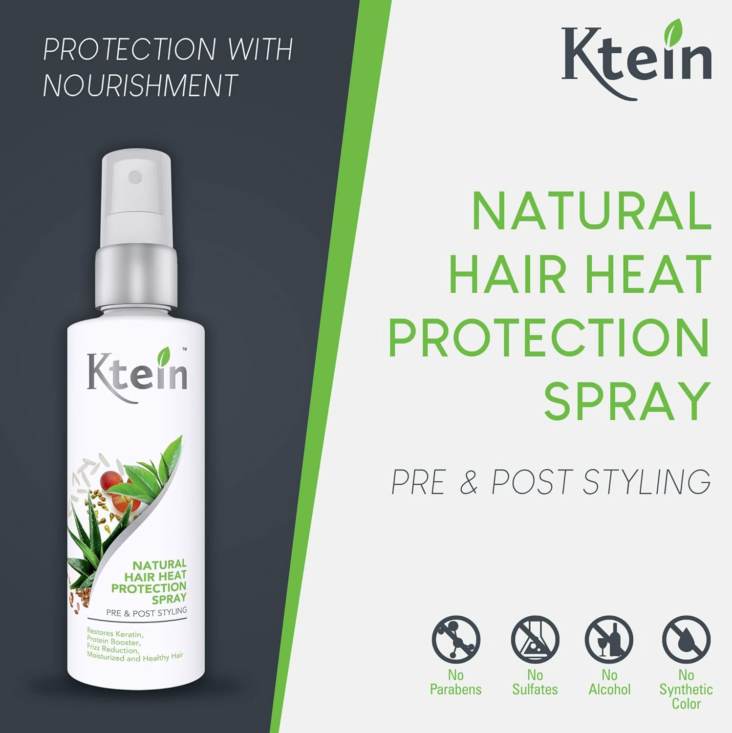 Ktein Natural Hair Heat Protection Spray