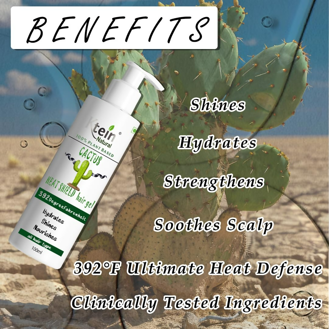 Ktein Cactus Heat Gel: 392°F Ultimate Heat Defense & Luscious Hair