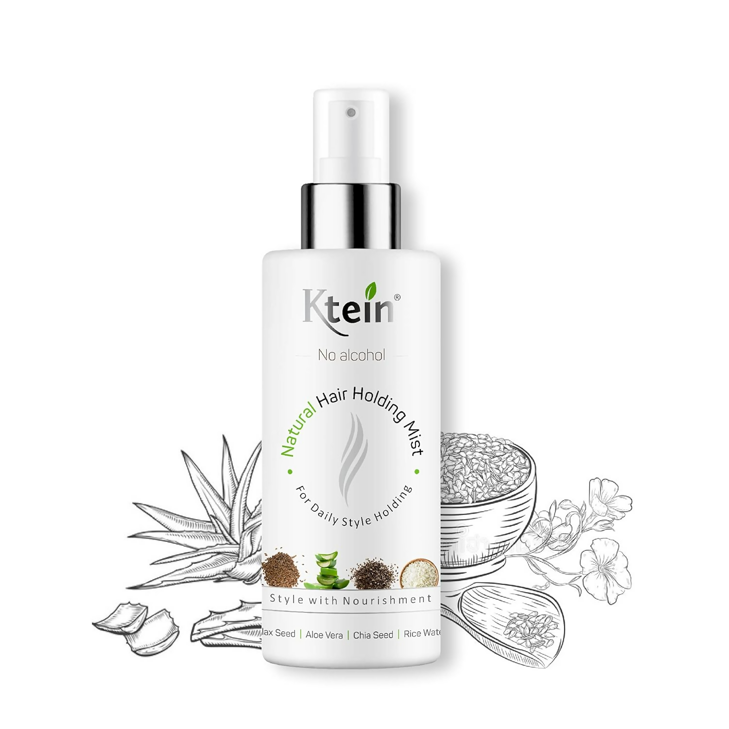 Ktein Natural Hair Holding Spray Without Alcohol