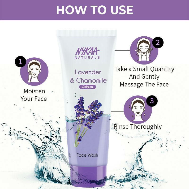 Nykaa Naturals Lavender & Chamomile Face Wash for Calm Skin