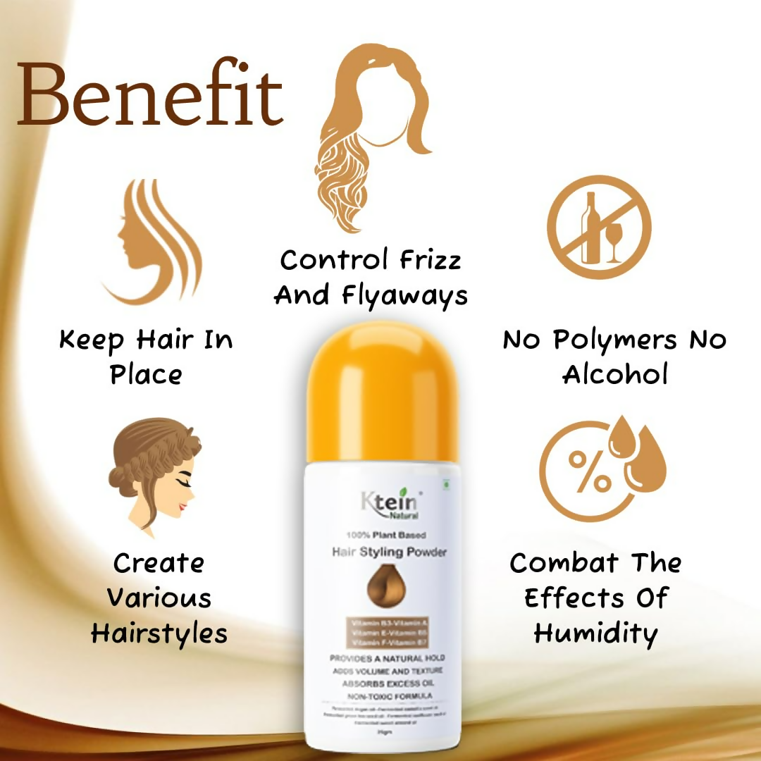 Ktein Natural 100% Plant Based Hair Styling Powder