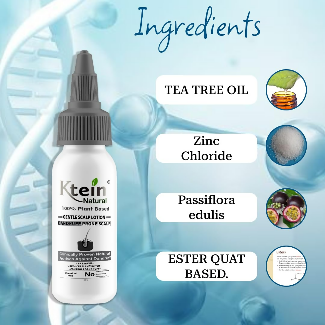 Ktein Natural 100% Plant Based Gentle Scalp Lotion Dandruff Prone Scalp