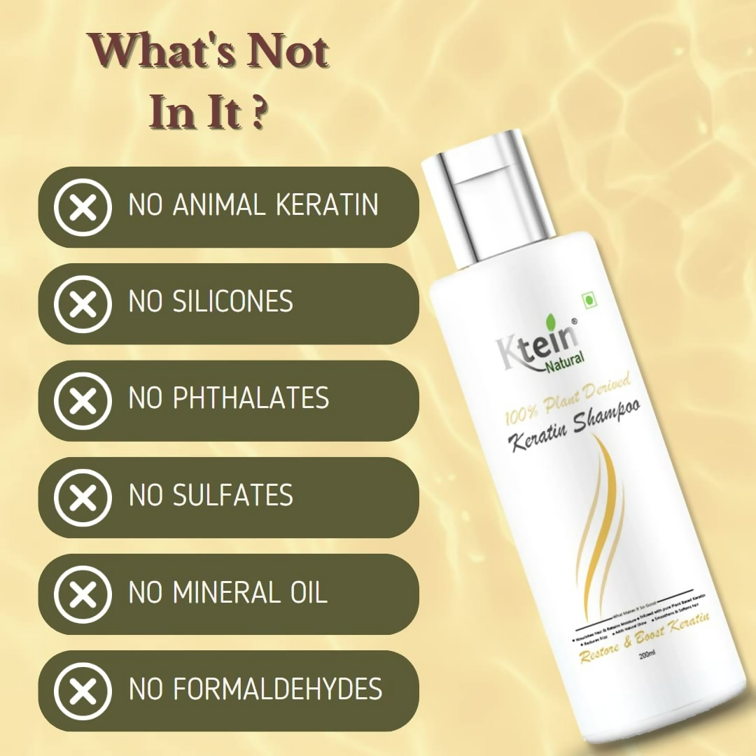 Ktein Natural 100% Plant Derived Keratin Shampoo