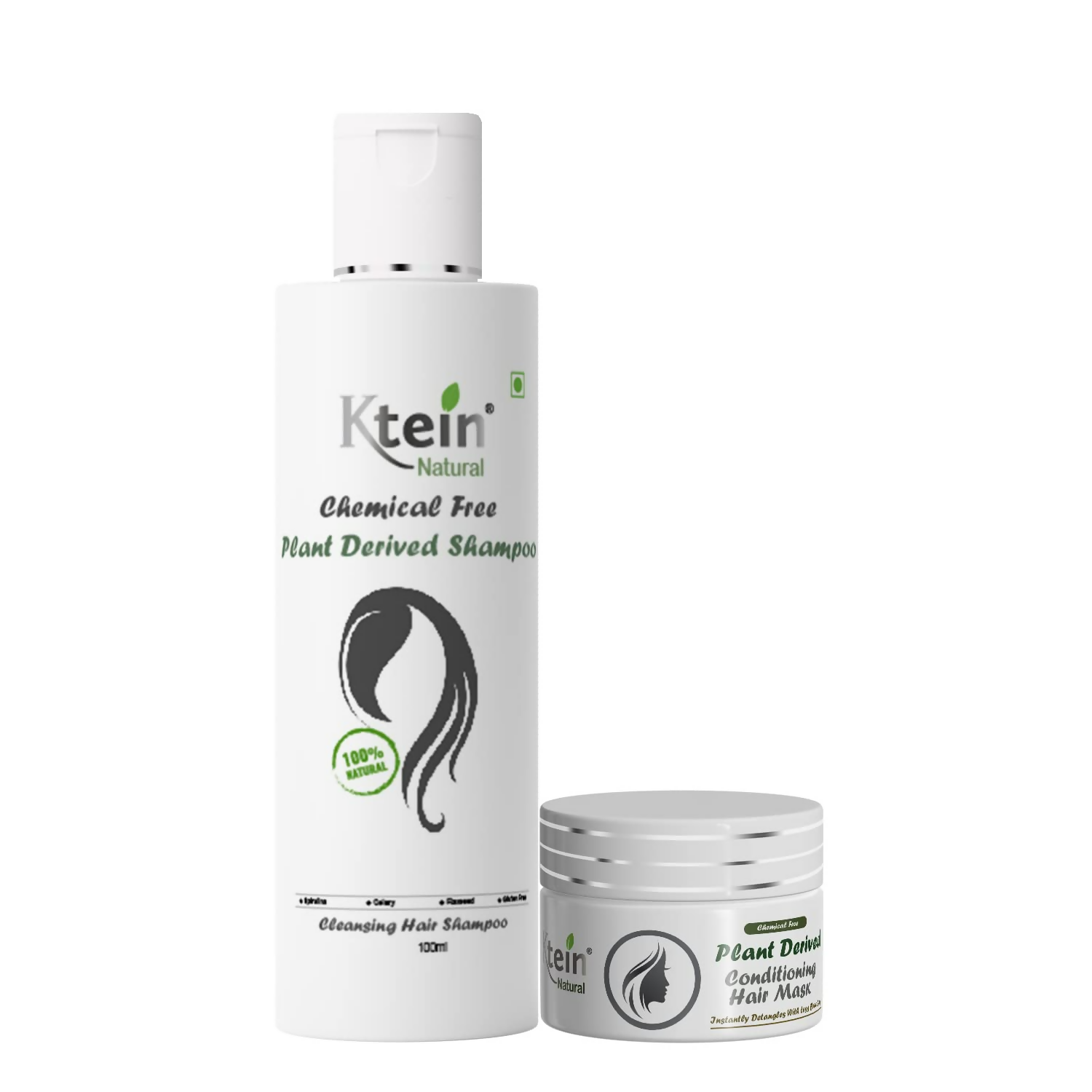 Ktein Natural Chemical Free Plant Derived Shampoo & Conditioner Combo
