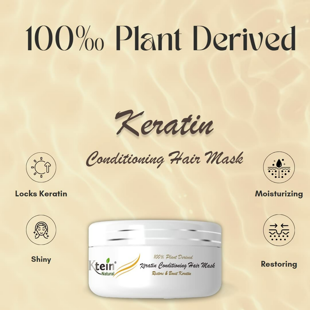 Ktein Natural 100% Plant Derived Keratin Shampoo & Conditioner Combo
