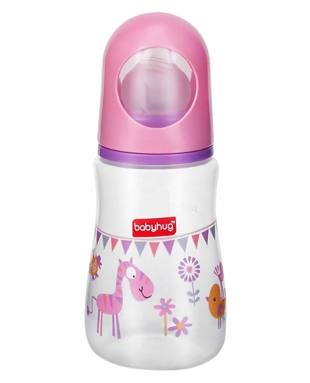 Babyhug Bubble Anti-Colic Sterilizable Feeding Bottle Pink