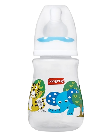 Babyhug Drop Anti Colic Sterilizable Feeding Bottle Blue