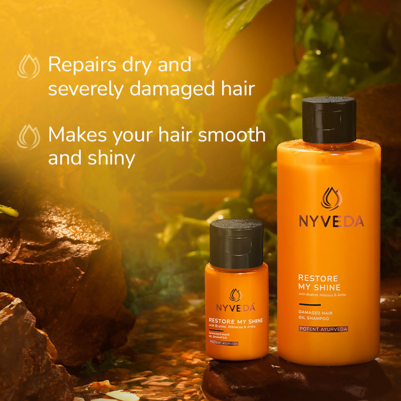 Nyveda Restore My Shine Damaged Hair Oil Shampoo
