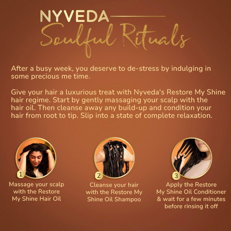 Nyveda Restore My Shine Damaged Hair Oil Shampoo