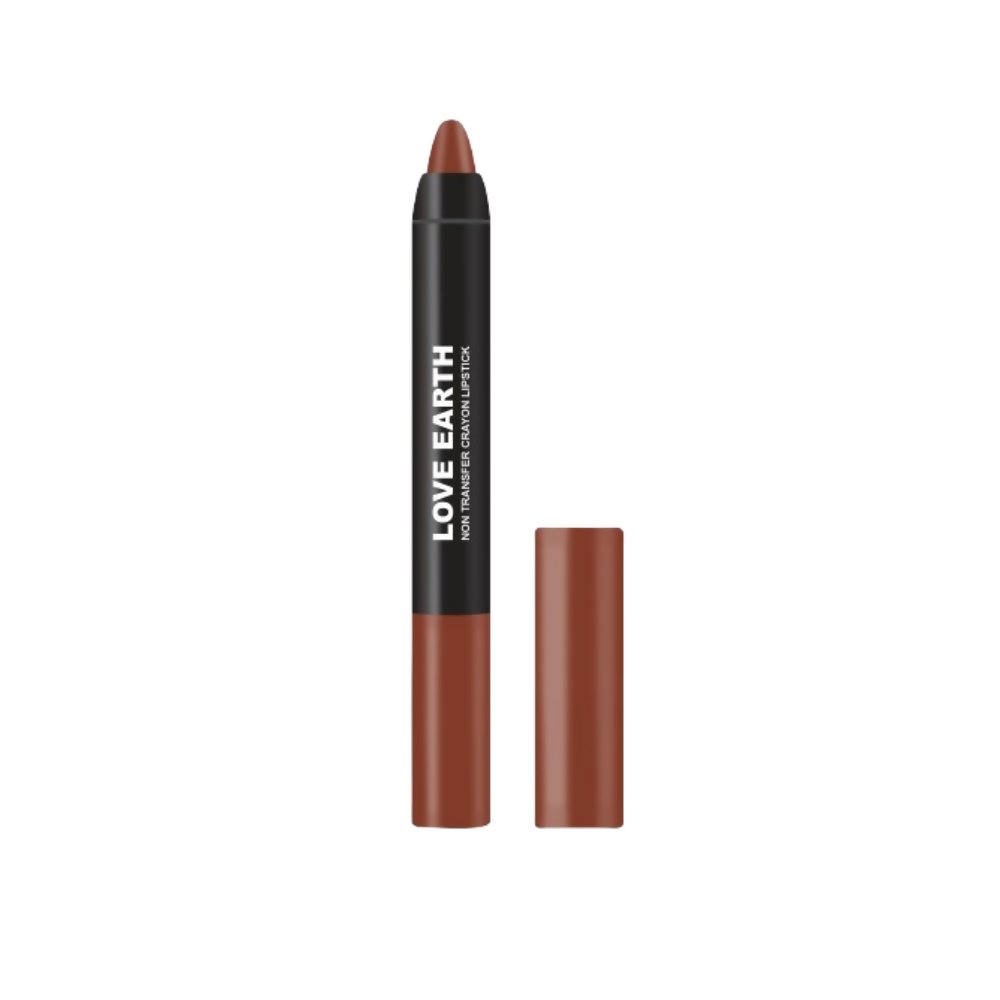 Love Earth Non Transfer Crayon Lipstick-Coffee Rose