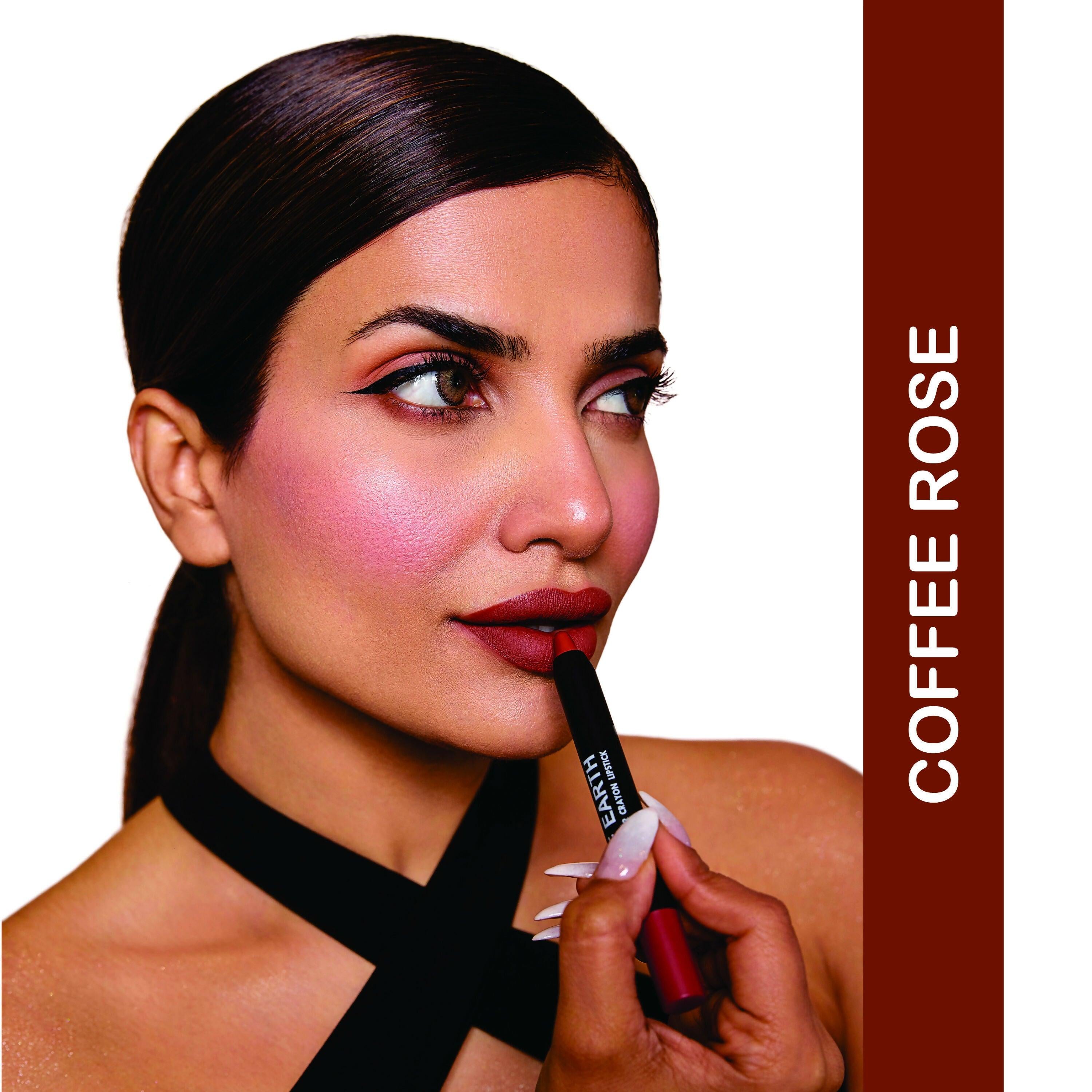 Love Earth Non Transfer Crayon Lipstick-Coffee Rose
