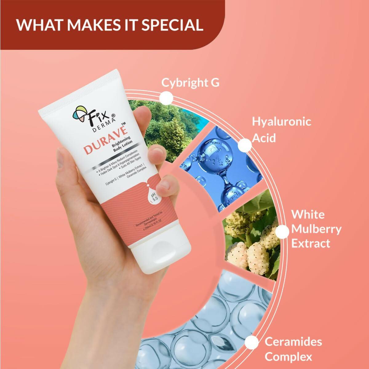 Fixderma Durave Brightening Body Lotion with Ceramide For Hyperpigmentation & Dark Spots